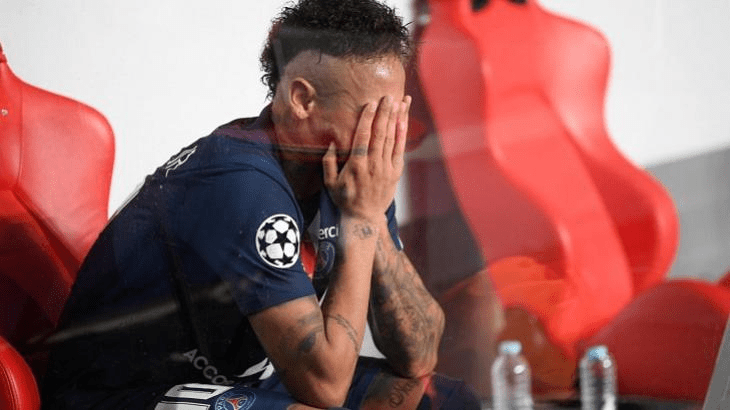 neymar após derrota na champions league